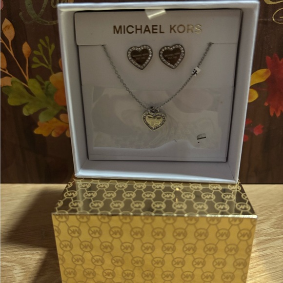 Michael Kors Jewelry - Michael Kors Silver Heart Jewelry Set